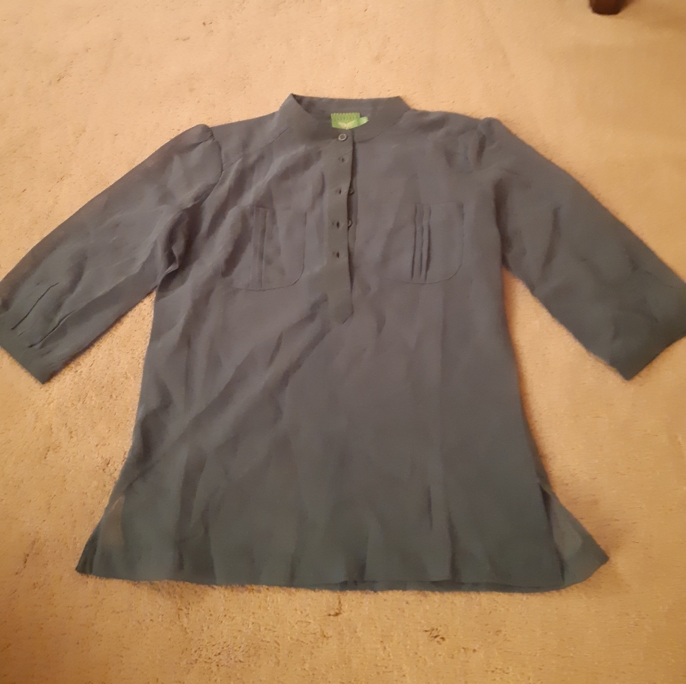 Turquoise blouse
